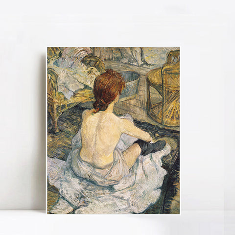 INVIN ART Framed Canvas Giclee Print Art Series#003 by Edgar Degas Wall Art Living Room Home Office Decorations