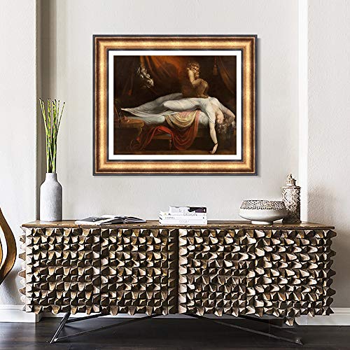 INVIN ART Framed Canvas Art Giclee Print The Nightmare by Henry Fuseli Wall Art