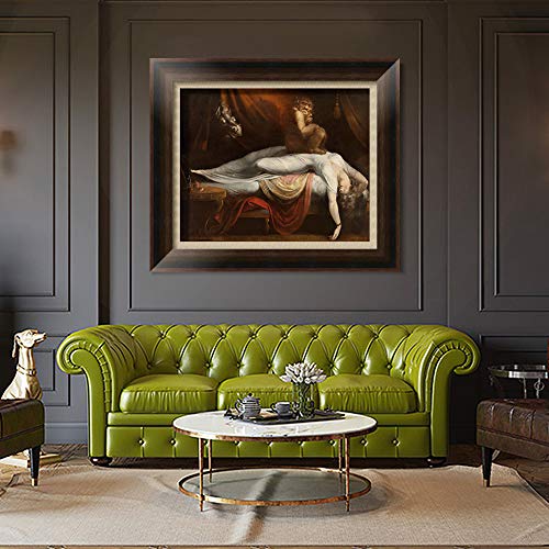 INVIN ART Framed Canvas Art Giclee Print The Nightmare by Henry Fuseli Wall Art