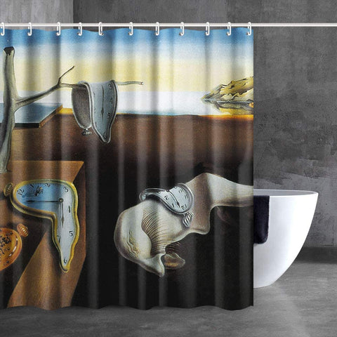 INVIN ART Bathroom Shower Curtain Set with Hooks,Home Art Paintings Pictures for Bathroom