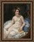 INVIN ART Framed Canvas Art Giclee Print The Poetess Sappho by Jacques Louis David Wall Art Living Room Home Office Decorations