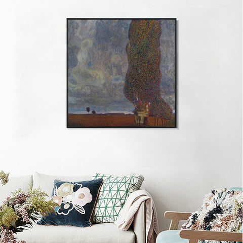 INVIN ART Framed Canvas Giclee Print Art Series#37 by Gustav Klimt Wall Art Living Room Home Office Decorations