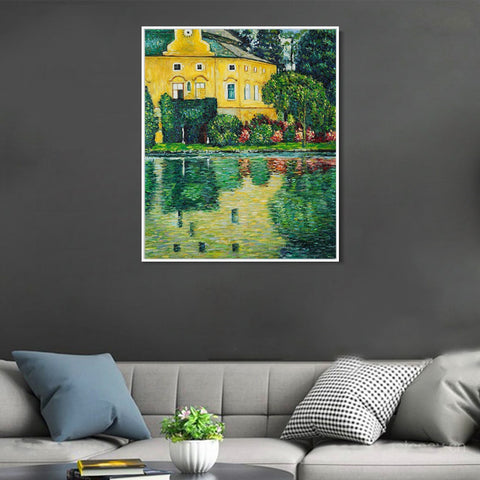 INVIN ART Framed Canvas Giclee Print Art Series#35 by Gustav Klimt Wall Art Living Room Home Office Decorations
