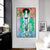 INVIN ART Framed Canvas Giclee Print Art Woman with Hat by Gustav Klimt Wall Art Living Room Home Office Decorations