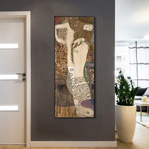 INVIN ART Framed Canvas Giclee Print Art pittore altre opere by Gustav Klimt Wall Art Living Room Home Office Decorations