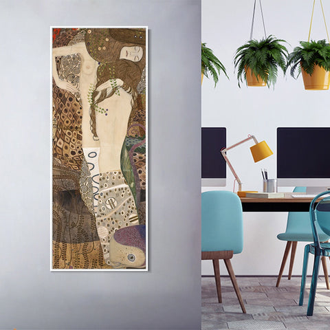 INVIN ART Framed Canvas Giclee Print Art pittore altre opere by Gustav Klimt Wall Art Living Room Home Office Decorations
