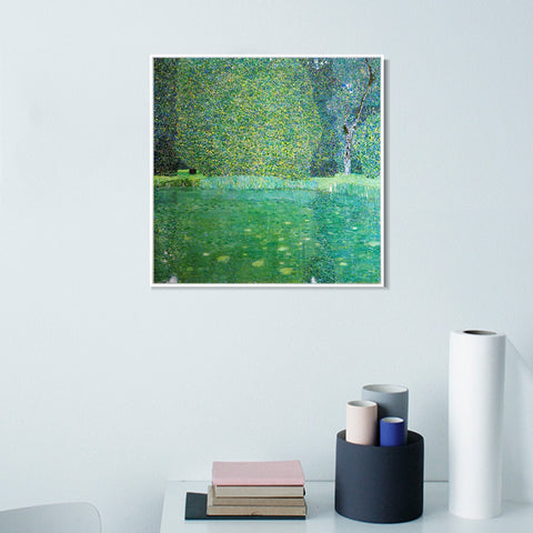 INVIN ART Framed Canvas Giclee Print Art Series#62 by Gustav Klimt Wall Art Living Room Home Office Decorations