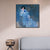 INVIN ART Framed Canvas Giclee Print Art Woman in Blue Dress by Gustav Klimt Wall Art Living Room Home Office Decorations