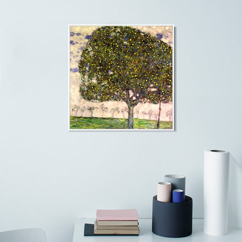 INVIN ART Framed Canvas Giclee Print Art Trees#4 by Gustav Klimt Wall Art Living Room Home Office Decorations
