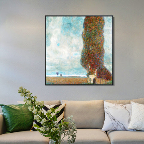 INVIN ART Framed Canvas Giclee Print Art Series#76 by Gustav Klimt Wall Art Living Room Home Office Decorations