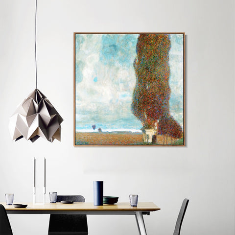 INVIN ART Framed Canvas Giclee Print Art Series#76 by Gustav Klimt Wall Art Living Room Home Office Decorations
