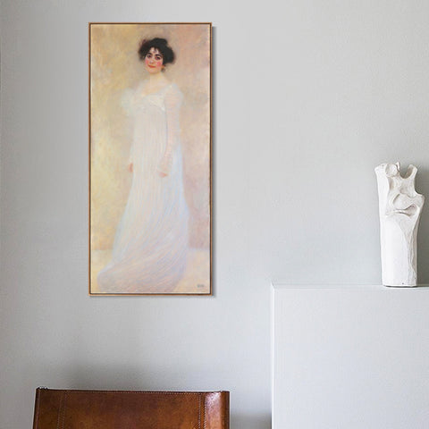 INVIN ART Framed Canvas Giclee Print Art Bildnis der Serena Lederer 1899 by Gustav Klimt Wall Art Living Room Home Office Decorations