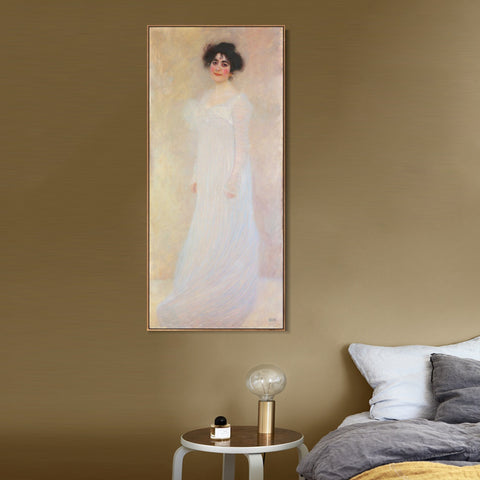 INVIN ART Framed Canvas Giclee Print Art Bildnis der Serena Lederer 1899 by Gustav Klimt Wall Art Living Room Home Office Decorations