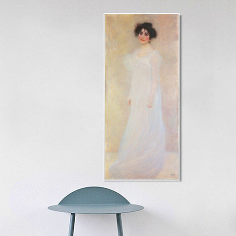 INVIN ART Framed Canvas Giclee Print Art Bildnis der Serena Lederer 1899 by Gustav Klimt Wall Art Living Room Home Office Decorations
