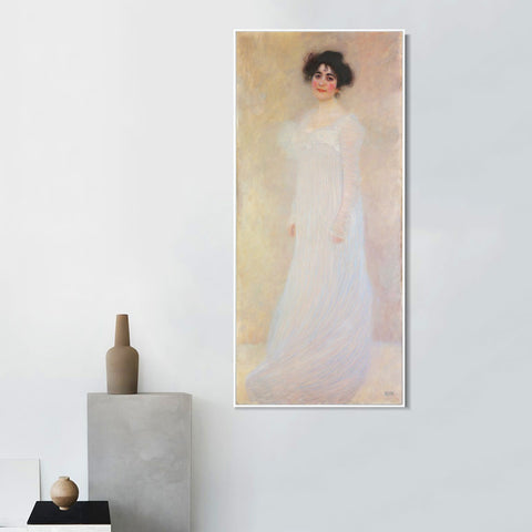INVIN ART Framed Canvas Giclee Print Art Bildnis der Serena Lederer 1899 by Gustav Klimt Wall Art Living Room Home Office Decorations