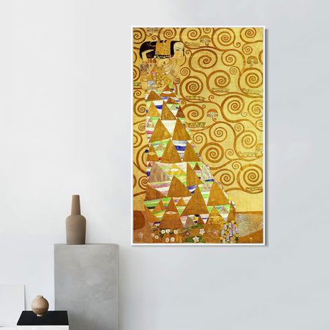 INVIN ART Framed Canvas Giclee Print Art The Woman In Gold by Gustav Klimt Wall Art Living Room Home Office Decorations