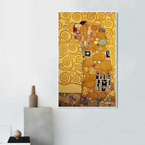 INVIN ART Framed Canvas Giclee Print Art The Tree of Life#2 by Gustav Klimt Wall Art Living Room Home Office Decorations