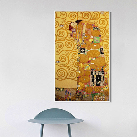 INVIN ART Framed Canvas Giclee Print Art The Tree of Life#2 by Gustav Klimt Wall Art Living Room Home Office Decorations