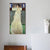 INVIN ART Framed Canvas Giclee Print Art Woman in White Dress#3 by Gustav Klimt Wall Art Living Room Home Office Decorations