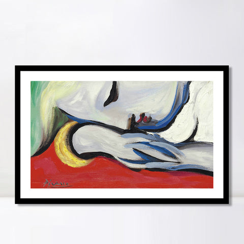 INVIN ART Framed Canvas Giclee Print Art Series#444 by Pablo Picasso Wall Art Living Room Home Office Decorations