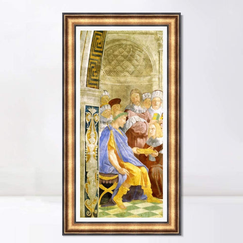 INVIN ART Framed Canvas Art Giclee Print Series#010 by Raphael/Raffaello Sanzio Wall Art Living Room Home Office Decorations