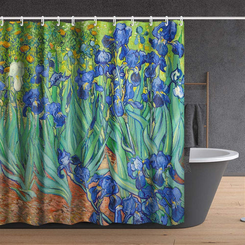 INVIN ART Bathroom Shower Curtain Set with Hooks,Home Art Paintings Pictures for Bathroom