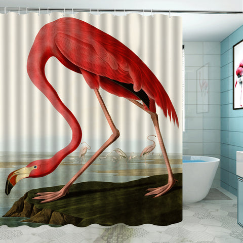 INVIN ART Bathroom Shower Curtain Set with Hooks,Home Art Paintings Pictures for Bathroom