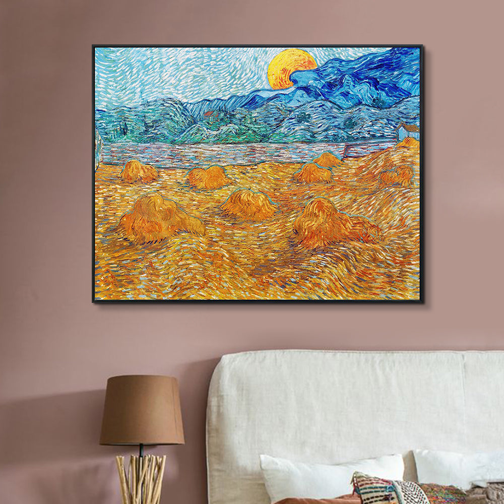 INVIN ART Framed Canvas Giclee Print Art Series#3 by Vincent Van Gogh Wall Art