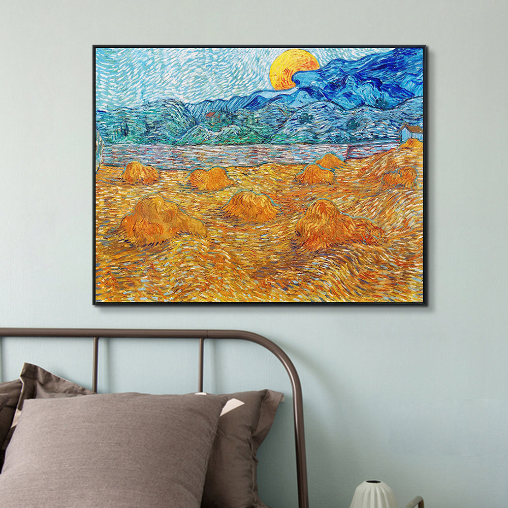 INVIN ART Framed Canvas Giclee Print Art Series#3 by Vincent Van Gogh Wall Art