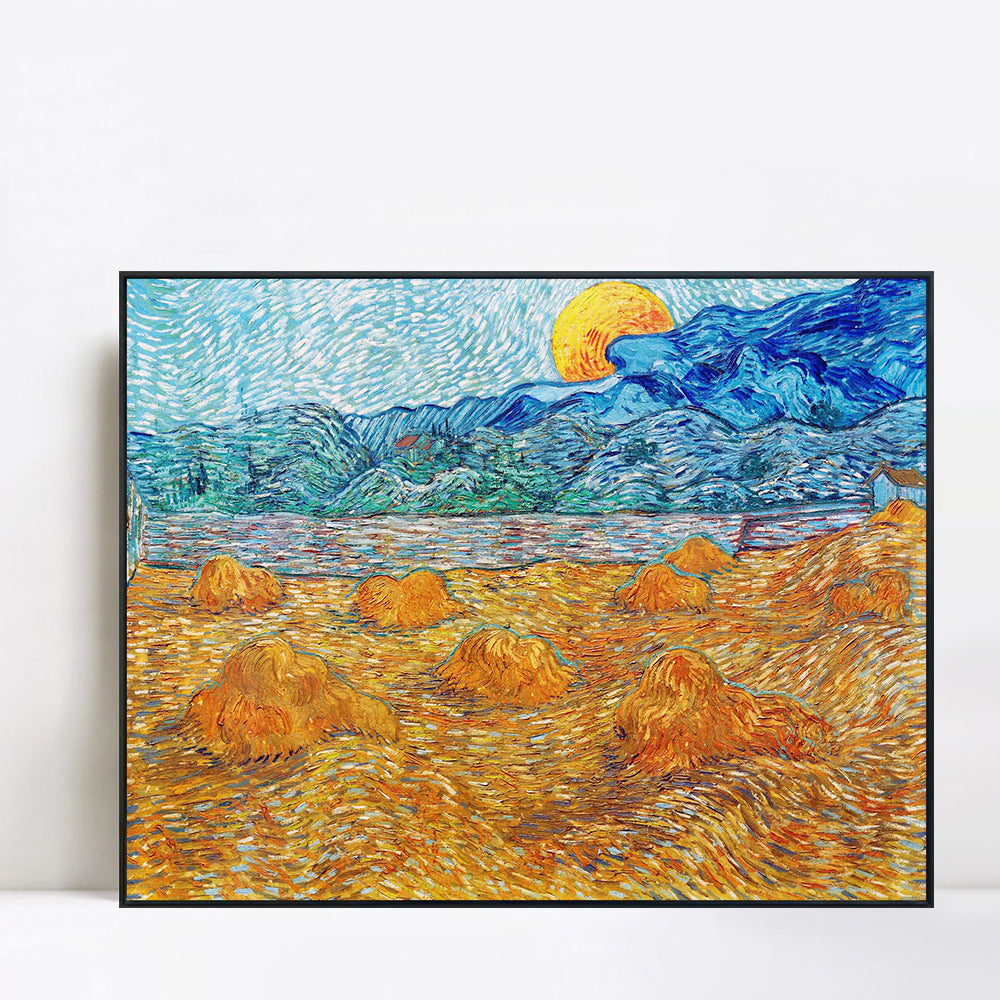 INVIN ART Framed Canvas Giclee Print Art Series#3 by Vincent Van Gogh Wall Art