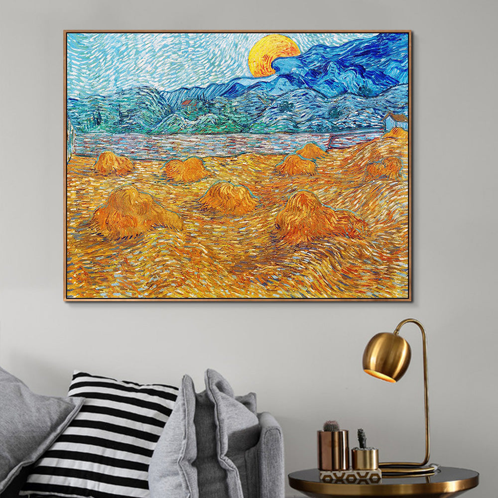 INVIN ART Framed Canvas Giclee Print Art Series#3 by Vincent Van Gogh Wall Art