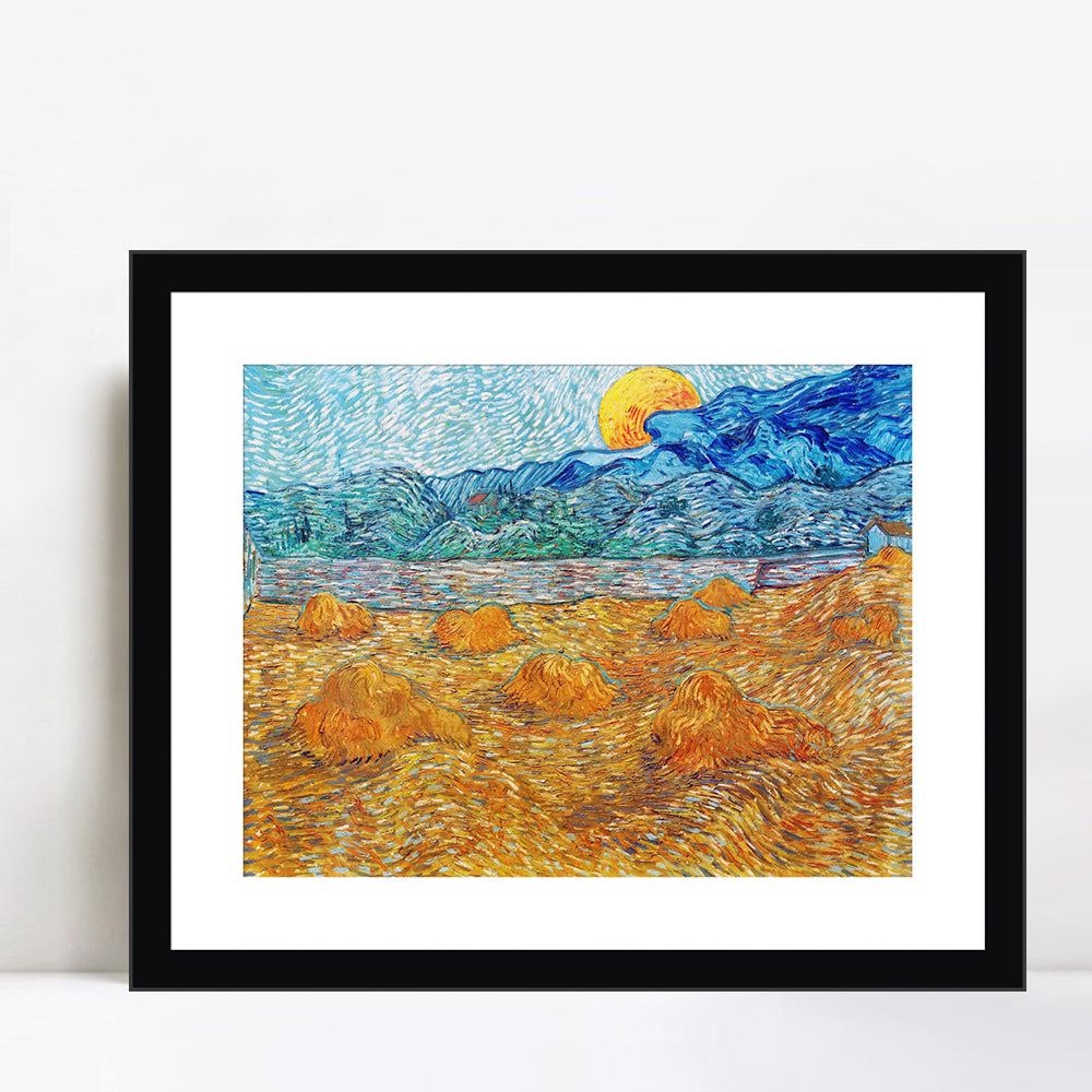 INVIN ART Framed Canvas Giclee Print Art Series#3 by Vincent Van Gogh Wall Art