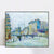 INVIN ART Framed Canvas Giclee Print Boulevard de Clichy, 1887 by Vincent Van Gogh Wall Art Living Room Home Office Decorations(Black Slim Frame,24"x32")