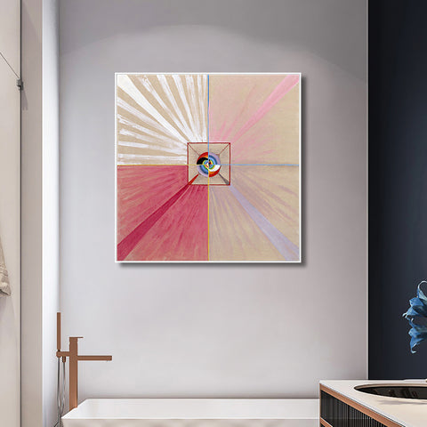 INVIN ART Framed Canvas Giclee Print Series#015 by Hilma Af Klint Wall Art Living Room Home Office Decorations