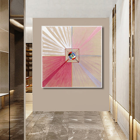 INVIN ART Framed Canvas Giclee Print Series#015 by Hilma Af Klint Wall Art Living Room Home Office Decorations