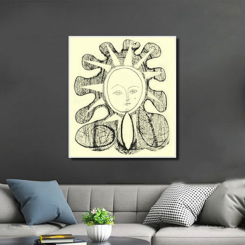 INVIN ART Framed Canvas Giclee Print Art 1946 Francoise 1 by Pablo Picasso Wall Art Living Room Home Office Decorations