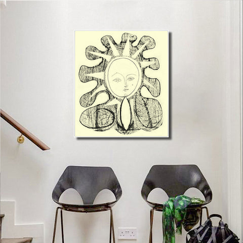 INVIN ART Framed Canvas Giclee Print Art 1946 Francoise 1 by Pablo Picasso Wall Art Living Room Home Office Decorations