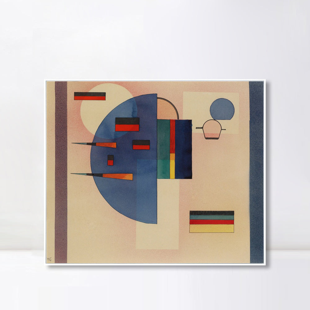INVIN ART Framed Canvas Giclee Print BERUHIGT (CALMED) by Wassily Kandinsky Wall Art