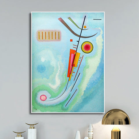 INVIN ART Framed Canvas Giclee Print luminoso,1930 by Wassily Kandinsky Wall Art Living Room Home Office Decorations