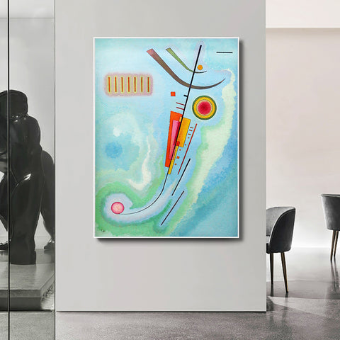 INVIN ART Framed Canvas Giclee Print luminoso,1930 by Wassily Kandinsky Wall Art Living Room Home Office Decorations