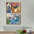 INVIN ART Framed Canvas Giclee Print Art Combo Painting 2 Pieces by Marc Chagall Wall Art Series#8 Living Room Home Office Decorations