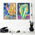 INVIN ART Framed Canvas Giclee Print Art Combo Painting 2 Pieces by Marc Chagall Wall Art Series#26 Living Room Home Office Decorations