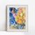 INVIN ART Framed Canvas Giclee Print Art Flower 3 by Marc Chagall Wall Art Living Room Home Office Decorations