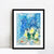 INVIN ART Framed Canvas Giclee Print Art Flying angel by Marc Chagall Wall Art Living Room Home Office Decorations