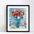 INVIN ART Framed Canvas Giclee Print Art Flower #8 by Marc Chagall Wall Art Living Room Home Office Decorations
