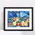 INVIN ART Framed Canvas Giclee Print Art Flower#13 by Marc Chagall Wall Art Living Room Home Office Decorations