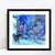 INVIN ART Framed Canvas Giclee Print Art Moon by Marc Chagall Wall Art Living Room Home Office Decorations