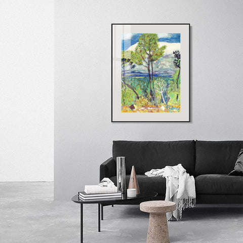INVIN ART Mental Framed Canvas Giclee Print Art Tree by Marc Chagall Wall Art Living Room Home Office Decorations