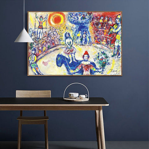 INVIN ART Framed Canvas Giclee Print Art Wedding by Marc Chagall Wall Art Living Room Home Office Decorations