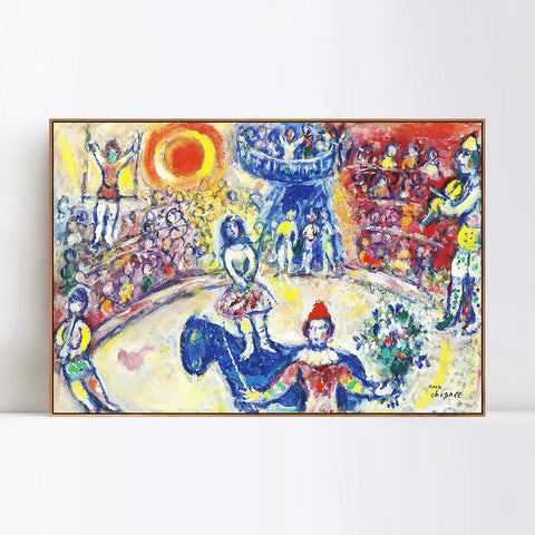 INVIN ART Framed Canvas Giclee Print Art Wedding by Marc Chagall Wall Art Living Room Home Office Decorations